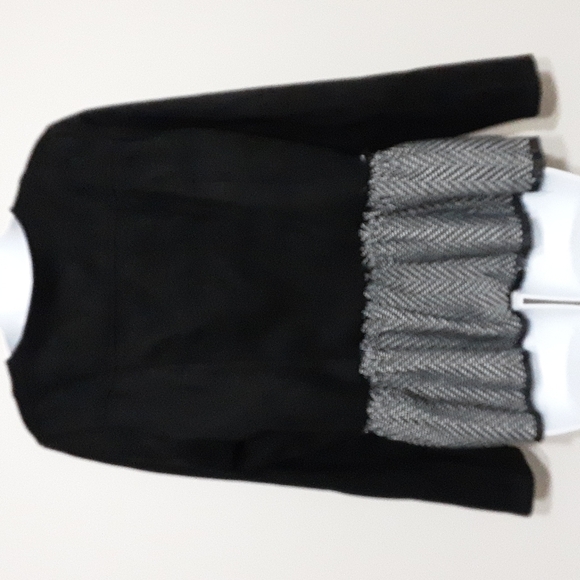 Solitaire Ravi khosla blazer jacket women M ruffle hem faux suede lagenlook boho - Picture 3 of 8